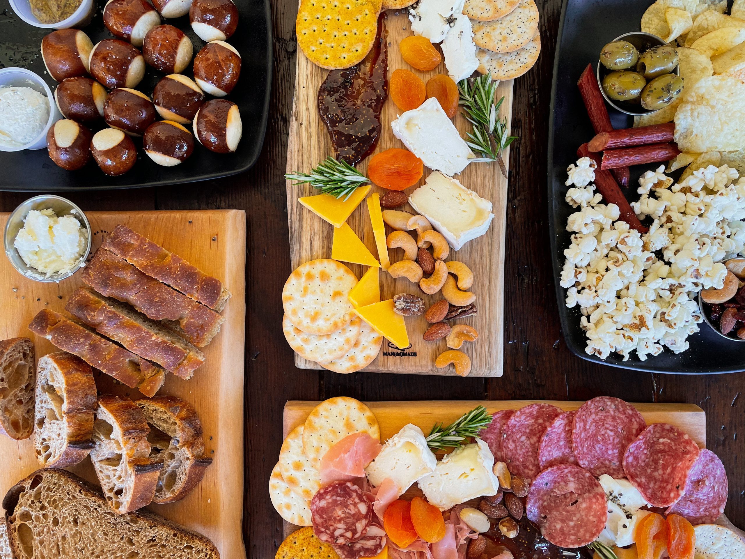 Meat and cheese trays