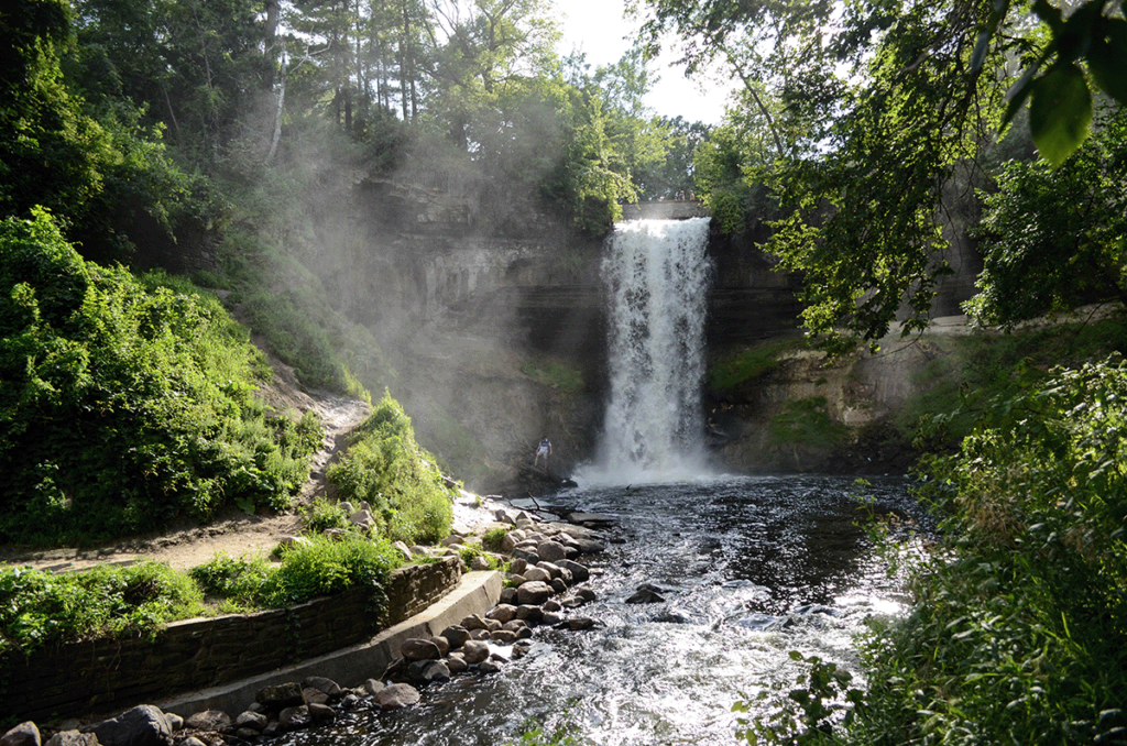 Minnehaha Falls, part of the extensive Minneapolis Park System