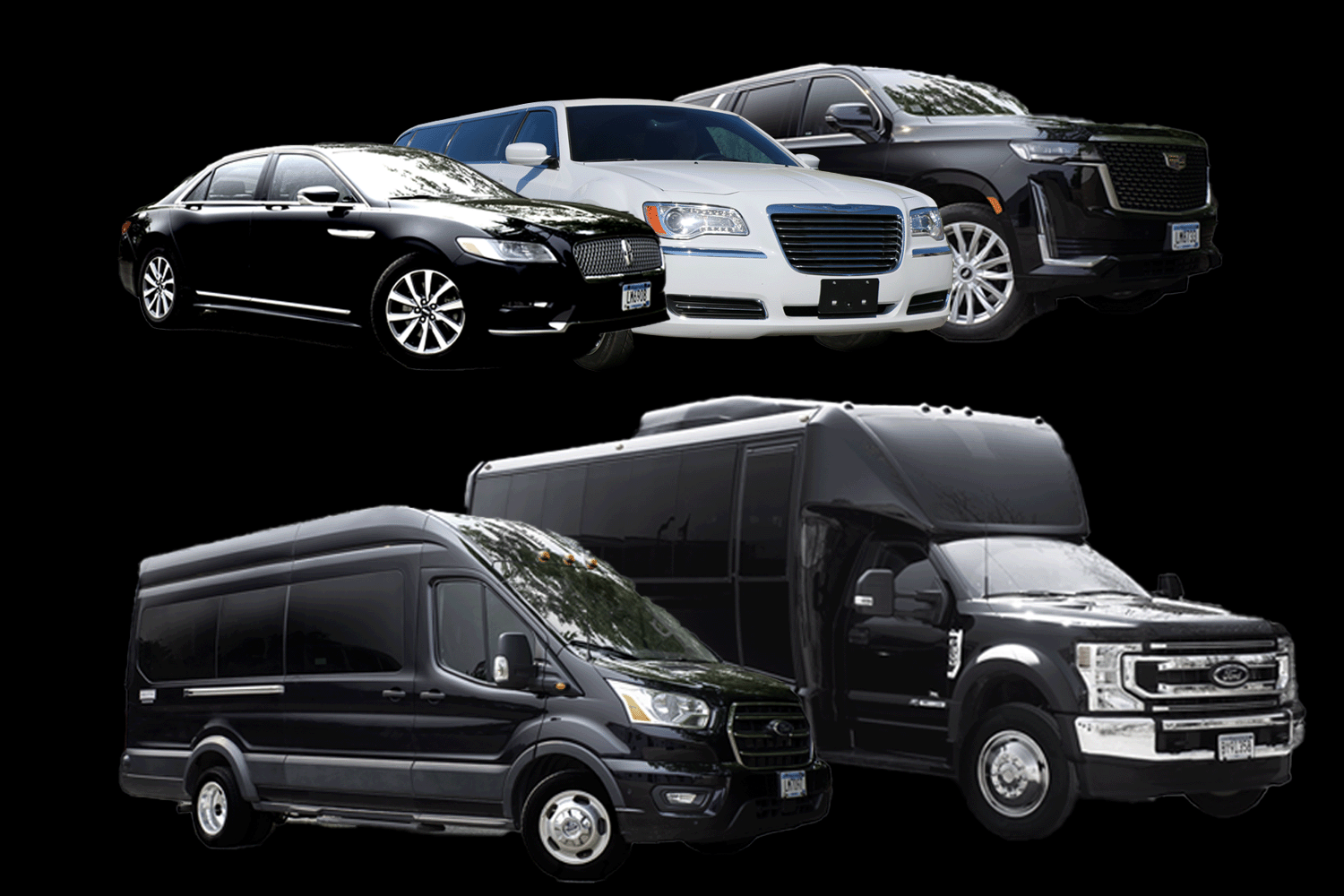 Various Vehicles that qualify as limousines