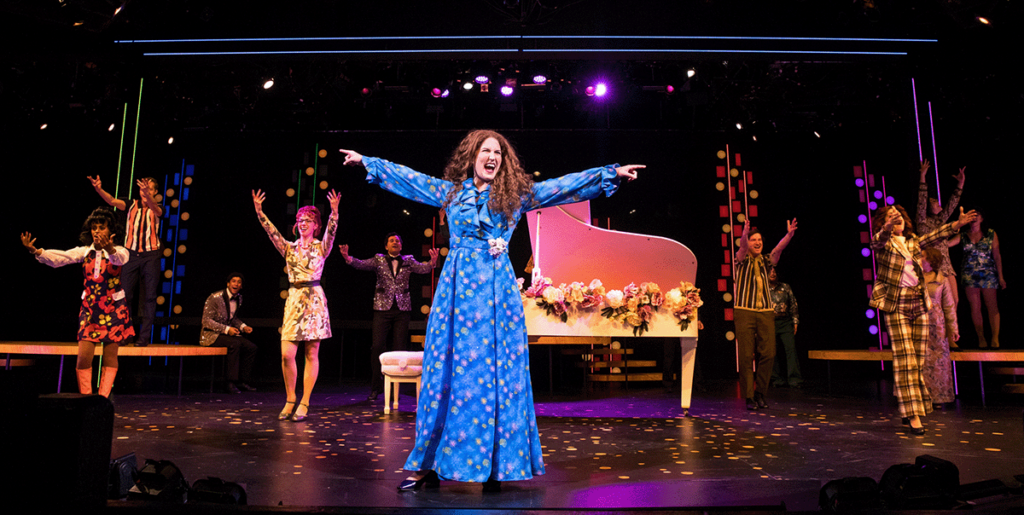 Carol King belts out a song during Beautiful, a musical currently showing at Chanhassen Dinner Theatre.