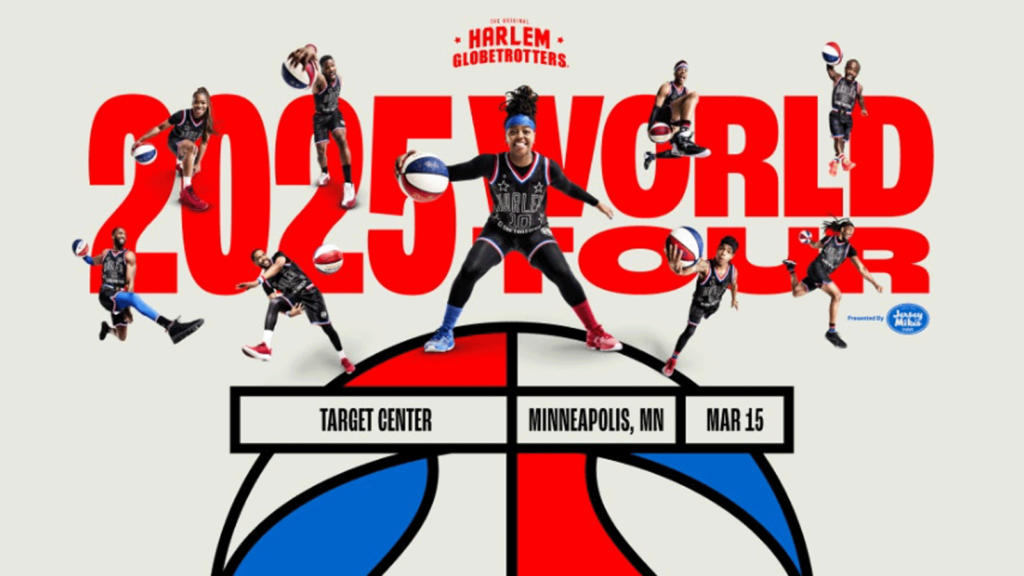 The Harlem Globetrotters bring high-energy and basketball fun to the Target Center in Minneapolis on March 15, 2025.