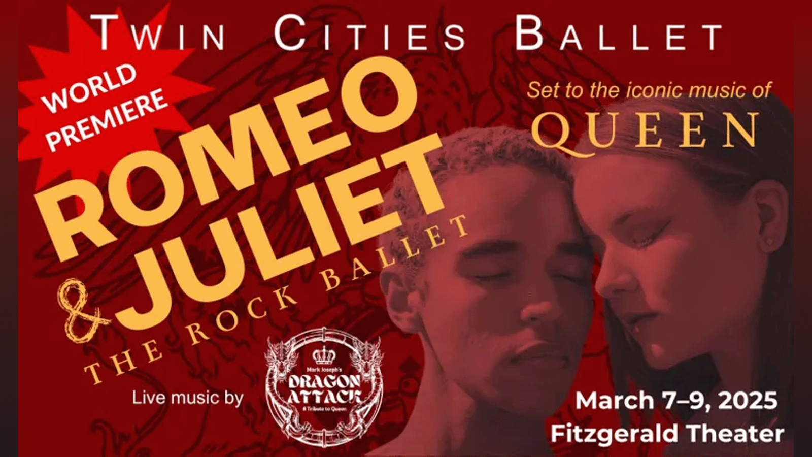 The classic tale of Romeo + Juliet comes to life through dance from the Twin Cities Ballet at the Fitzgerald Theater in Saint Paul March 7-9, 2025.