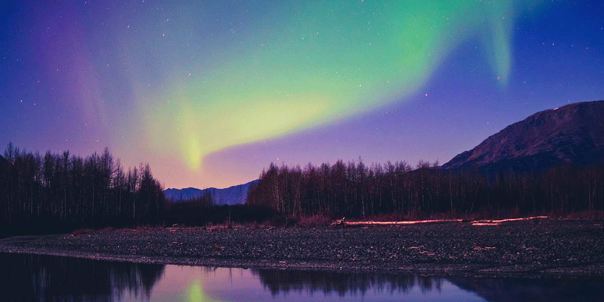Northern Lights over the Alaska skies.
