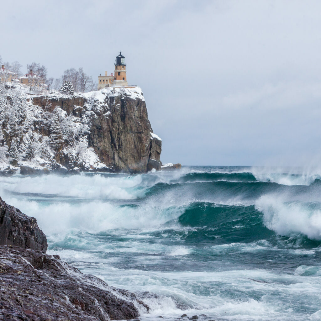 Splitrock Lighthouse just up the shore from Duluth offers spectacular views of Lake Superior