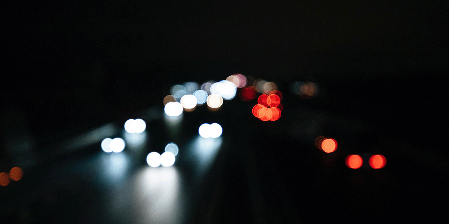 Cars driving at night with the headlights on, one example of conditions special safety concerns arise for.