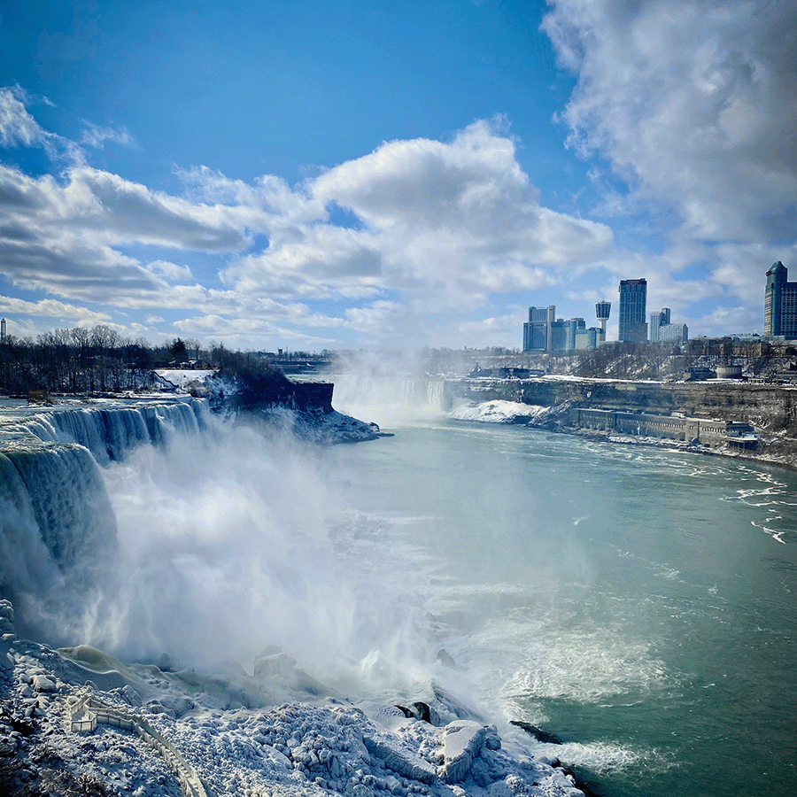 Niagara Falls area near Buffalo New York